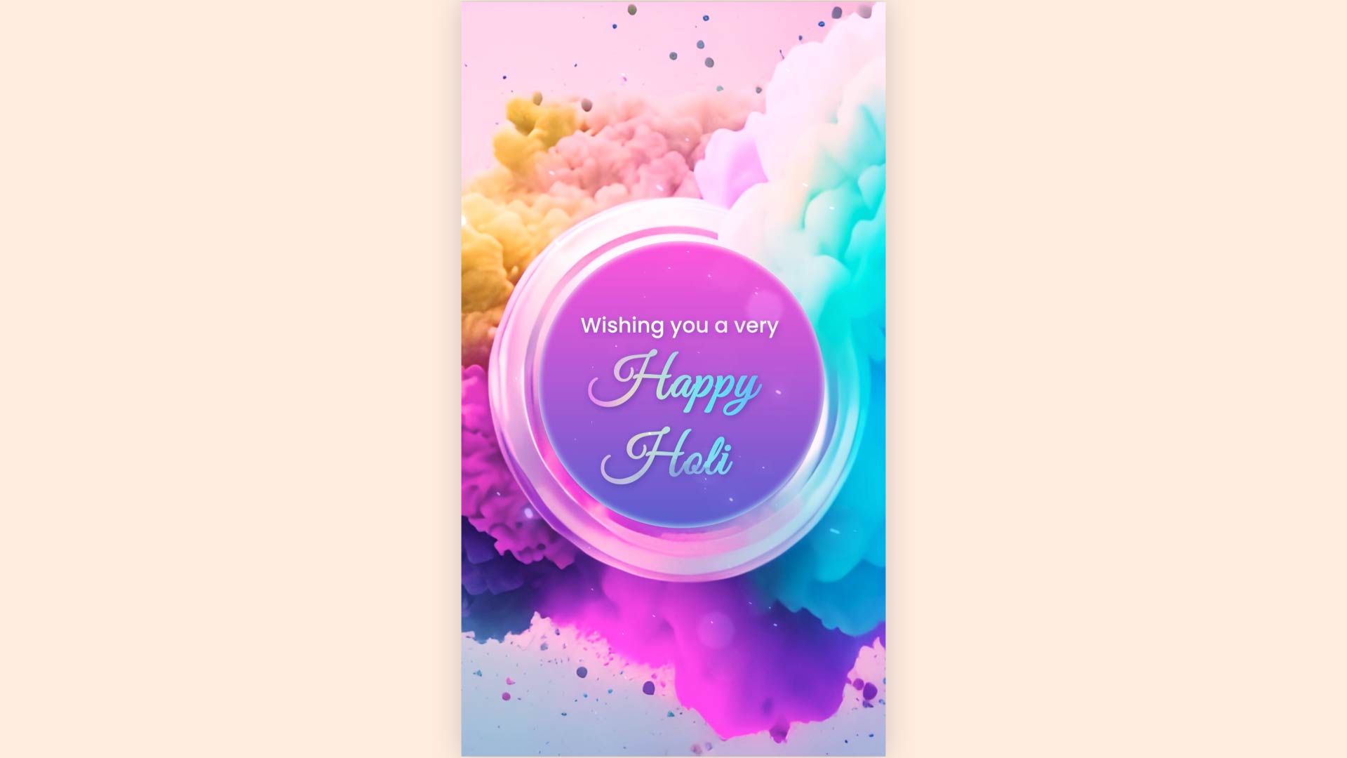 Bright and Joyful Happy Holi Instagram Story